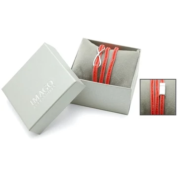 IMAGO Infinity – piros wrap karkötő díszdobozban