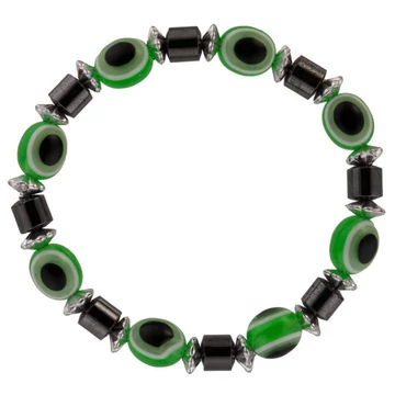Hematit karkötő – Eye (zöld)
