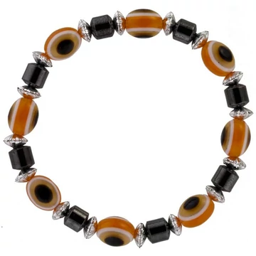 Hematit karkötő – Eye (narancs)