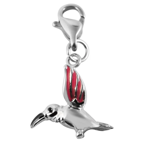 Akzent Charline kolibri charm medál (nemesacél, ezüst-bicolor)