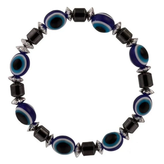 Hematit karkötő – Eye (kék)
